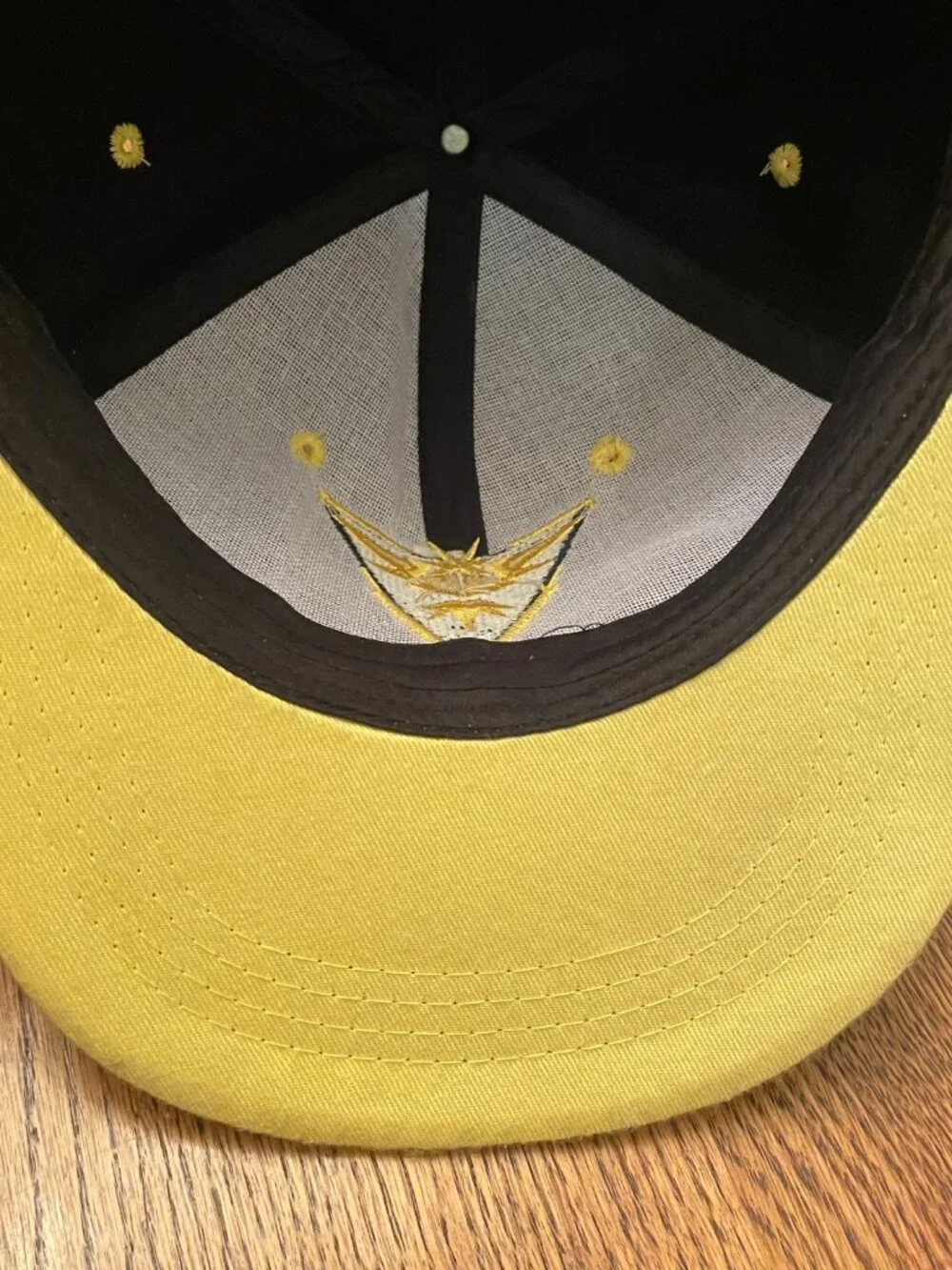 Pokemon Go Team Instinct Yellow and Black Snapback Baseball Hat Cap